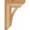 Ekena Millwork Thorton Slat Rough Sawn Bracket w/ Offset Brace, Western Red Cedar, 8"W x 18"D x 26"H BKT0806X18X26THR06RWR - alternate 4